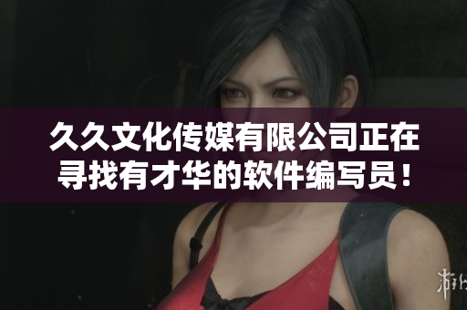 久久文化传媒有限公司正在寻找有才华的软件编写员！