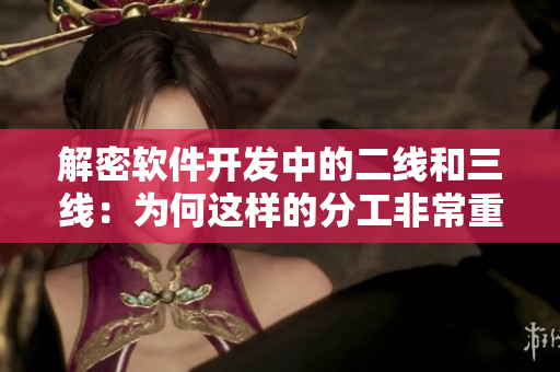 解密软件开发中的二线和三线：为何这样的分工非常重要？
