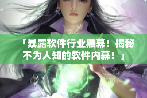 「暴露软件行业黑幕！揭秘不为人知的软件内幕！」