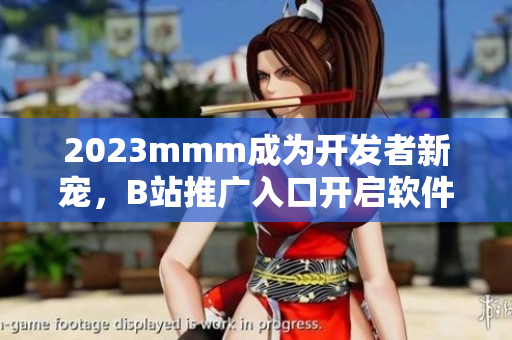 2023mmm成为开发者新宠，B站推广入口开启软件界革命