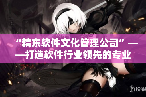 “精东软件文化管理公司”——打造软件行业领先的专业文化管理者