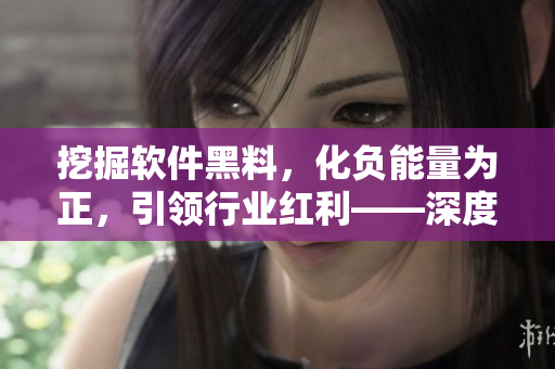 挖掘软件黑料，化负能量为正，引领行业红利——深度揭秘软件行业漏洞与趋势