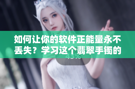 如何让你的软件正能量永不丢失？学习这个翡翠手镯的技巧！