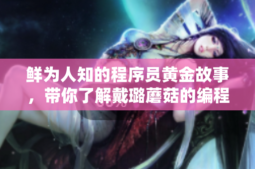 鲜为人知的程序员黄金故事，带你了解戴璐蘑菇的编程之路