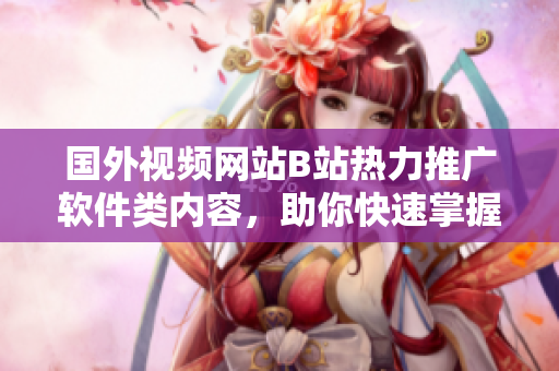 国外视频网站B站热力推广软件类内容，助你快速掌握最新软件技能