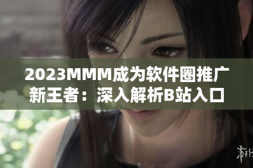 2023MMM成为软件圈推广新王者：深入解析B站入口策略