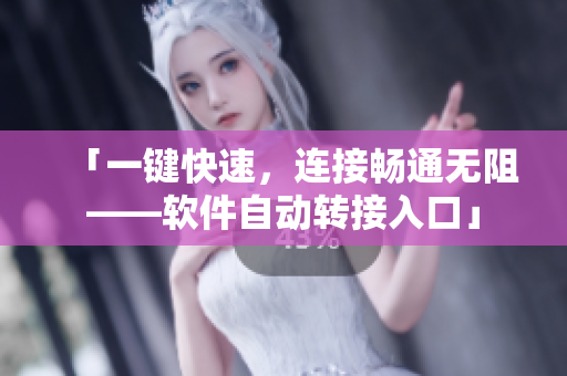 「一键快速，连接畅通无阻——软件自动转接入口」
