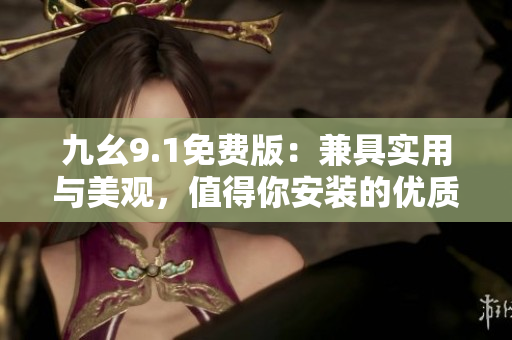 九幺9.1免费版：兼具实用与美观，值得你安装的优质软件