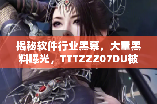 揭秘软件行业黑幕，大量黑料曝光，TTTZZZ07DU被曝光涉及其中