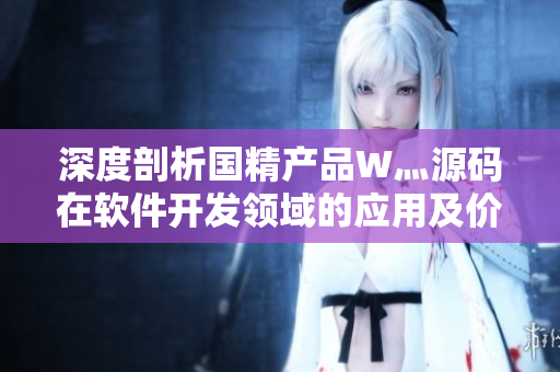 深度剖析国精产品W灬源码在软件开发领域的应用及价值分析