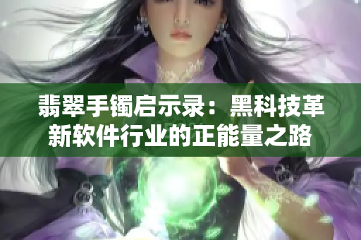 翡翠手镯启示录：黑科技革新软件行业的正能量之路