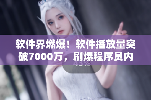 软件界燃爆！软件播放量突破7000万，刷爆程序员内外网！