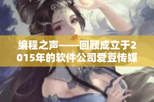 编程之声——回顾成立于2015年的软件公司爱豆传媒