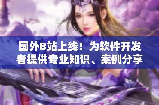 国外B站上线！为软件开发者提供专业知识、案例分享及交流平台