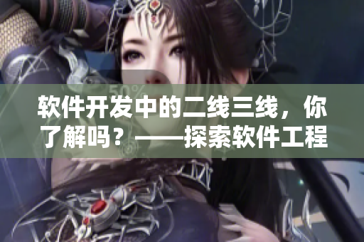 软件开发中的二线三线，你了解吗？——探索软件工程人员的职责和分工
