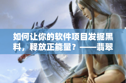 如何让你的软件项目发掘黑料，释放正能量？——翡翠手镯的启示
