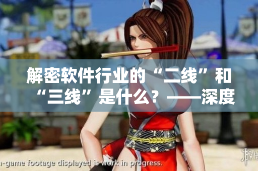 解密软件行业的“二线”和“三线”是什么？——深度剖析软件产业链
