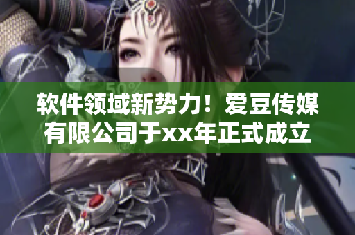 软件领域新势力！爱豆传媒有限公司于xx年正式成立