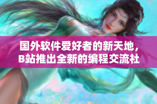 国外软件爱好者的新天地，B站推出全新的编程交流社区！