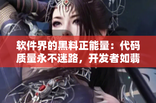 软件界的黑料正能量：代码质量永不迷路，开发者如翡翠手镯坚若磐石